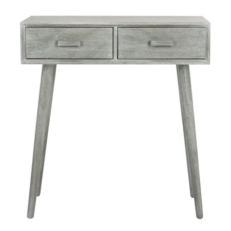 Safavieh 30.8 x 28.3 x 13.8 in. Dean 2 Drawer Console; Slate & Grey COF5701C